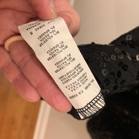 Karen Kane Black Sequin Midi Dress - Picture 7 of 8